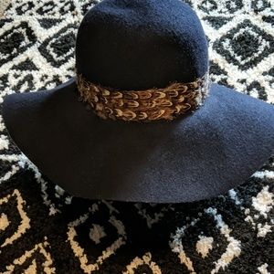 Navy floppy hat